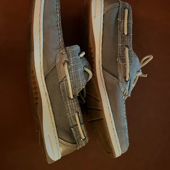 EUC Sperry Women’s Light Gray Boat Shoes, 10 - Picture 5 of 7